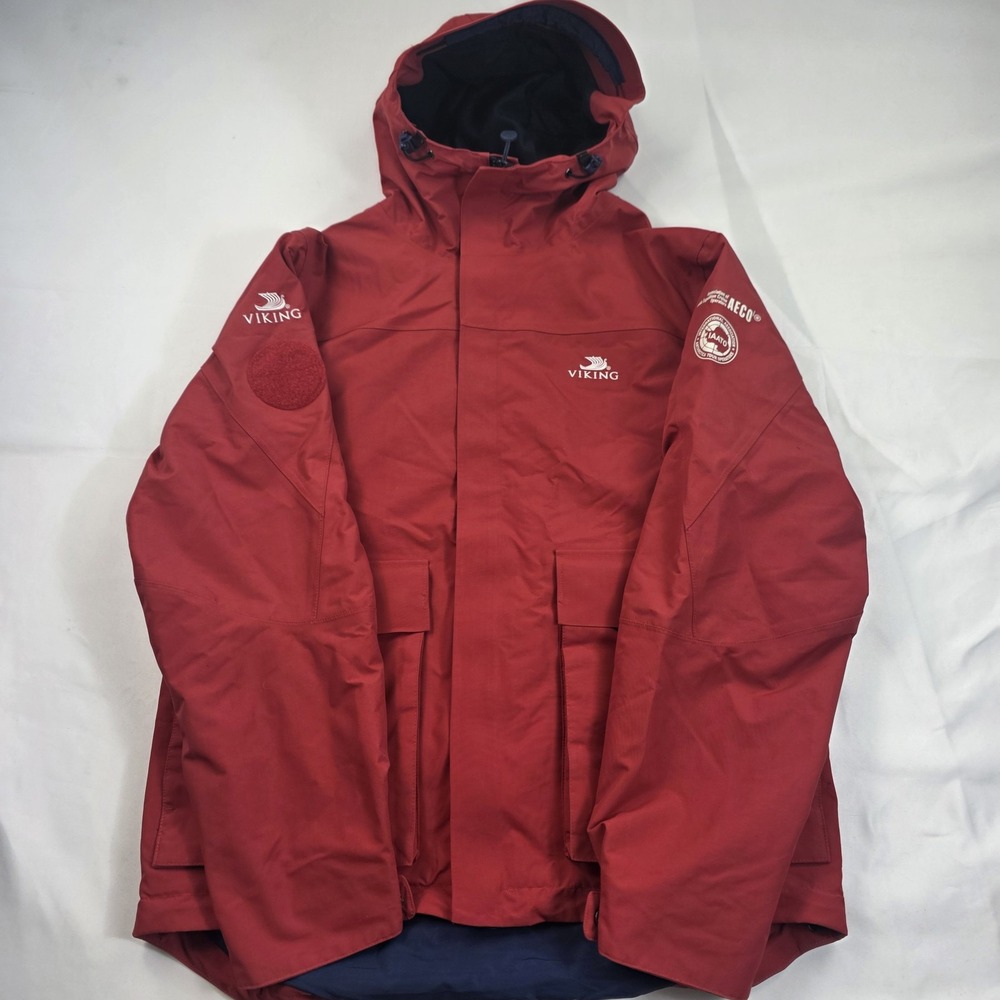 Viking Expedition Jacket Mens Small Red 3-in-1 Hooded Insulated Parka Cruise